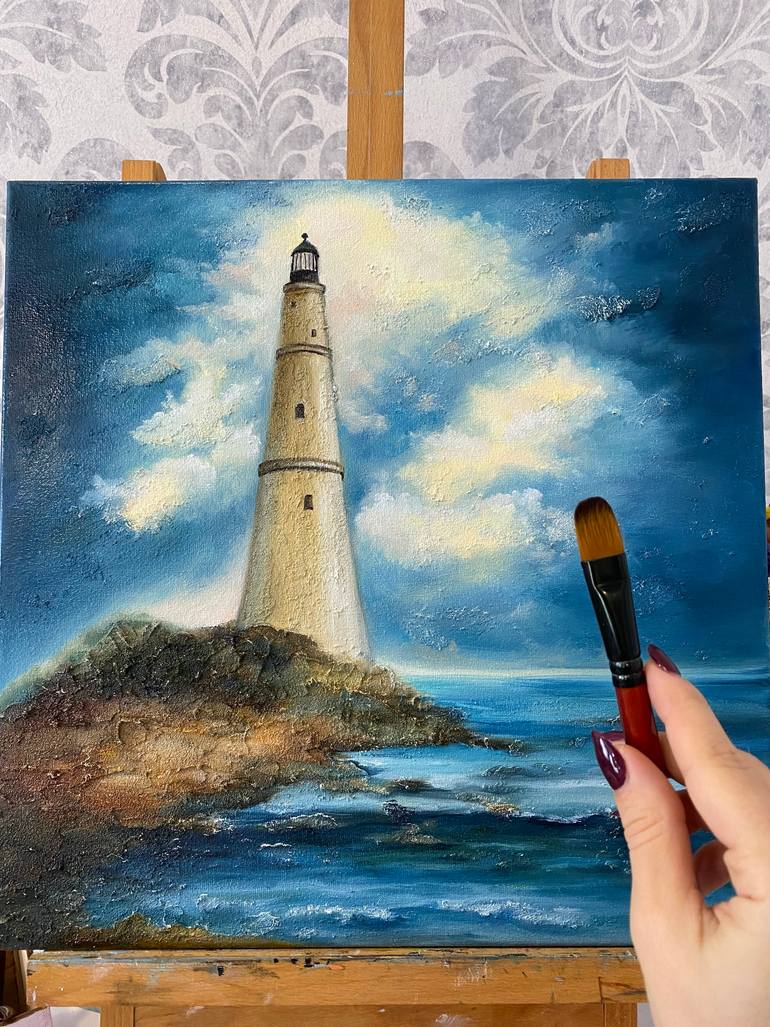 Original Contemporary Seascape Painting by Alla Kyzymenko