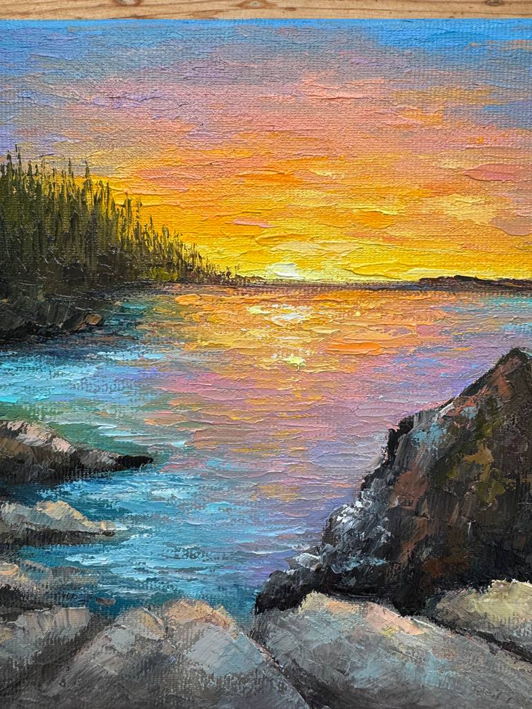 Original Impressionism Landscape Painting by Alla Kyzymenko