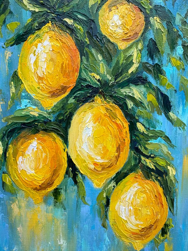 Lemon Painting by Alla Kyzymenko | Saatchi Art Guatemala