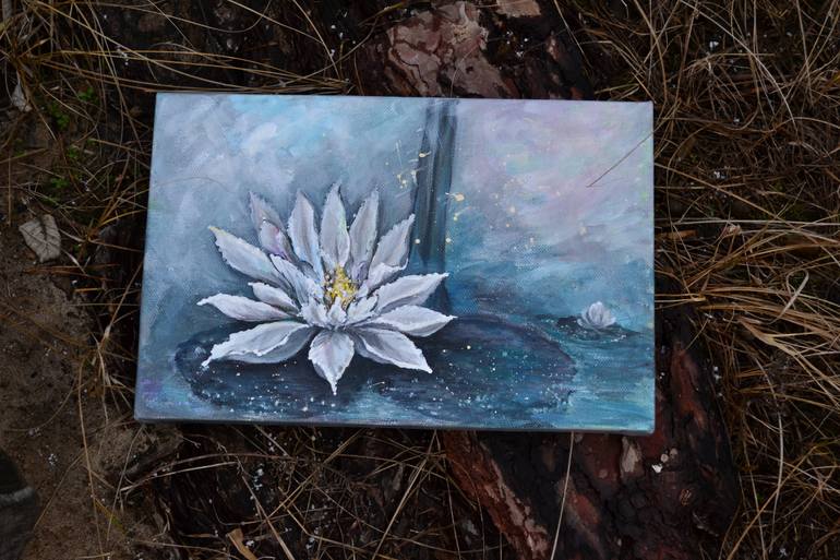 Original Abstract Floral Painting by Alla Kyzymenko