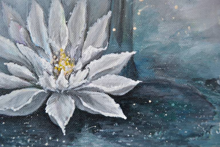 Original Abstract Floral Painting by Alla Kyzymenko