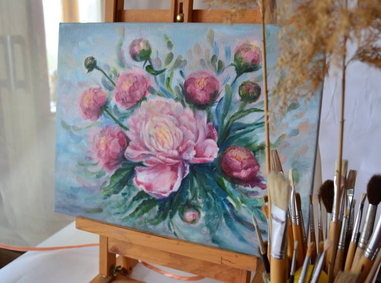 Original Fine Art Floral Painting by Alla Kyzymenko