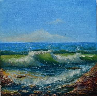 Print of Fine Art Seascape Paintings by Alla Kyzymenko