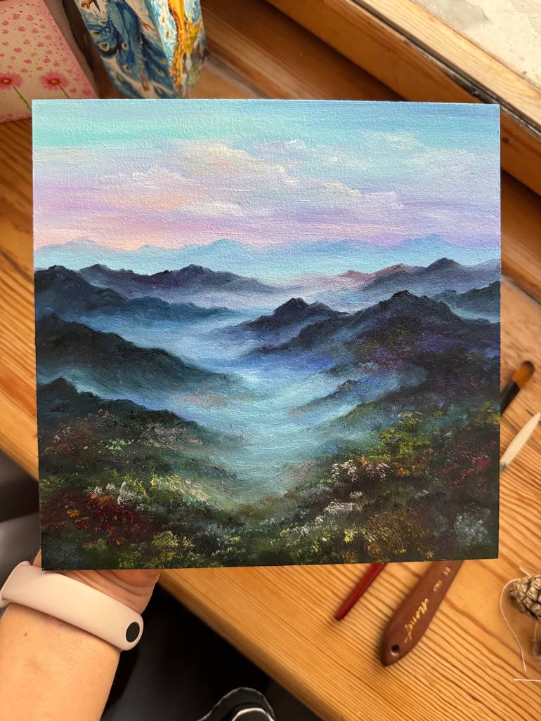 Original Expressionism Landscape Painting by Alla Kyzymenko
