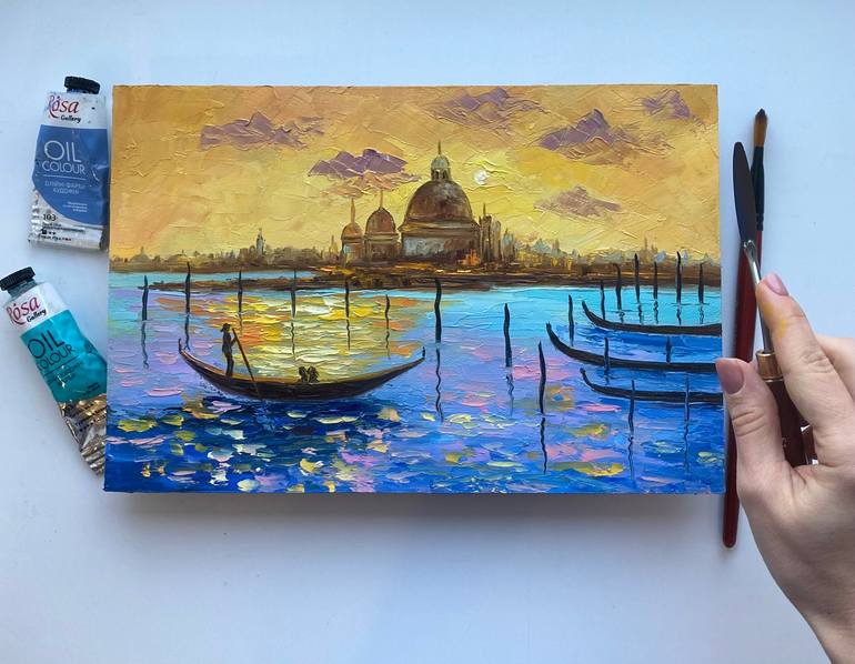 Original Expressionism Landscape Painting by Alla Kyzymenko