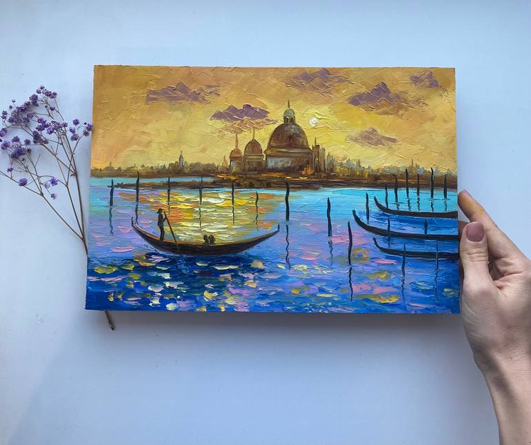 Original Expressionism Landscape Painting by Alla Kyzymenko