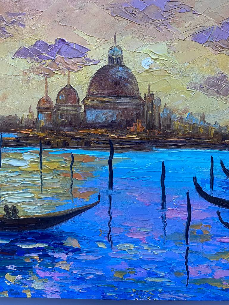 Original Expressionism Landscape Painting by Alla Kyzymenko