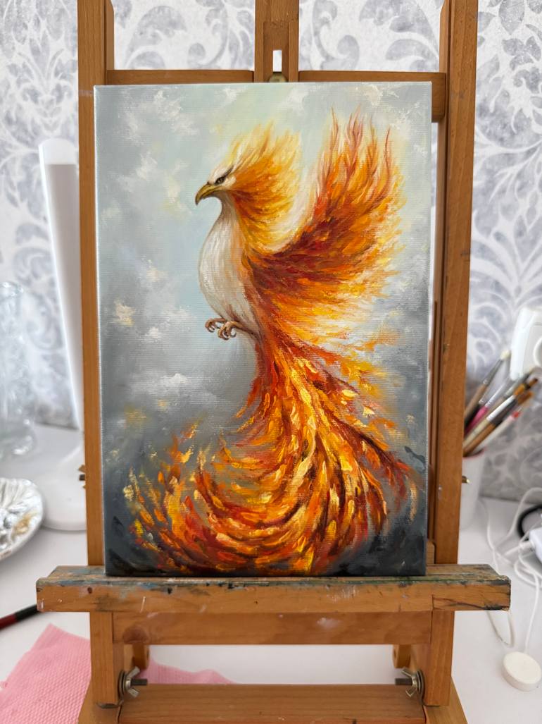 Original Abstract Expressionism Fantasy Painting by Alla Kyzymenko