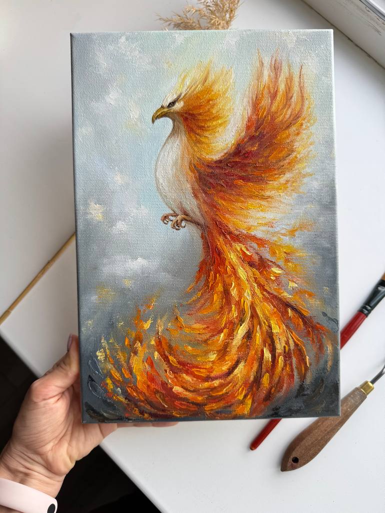 Original Abstract Expressionism Fantasy Painting by Alla Kyzymenko