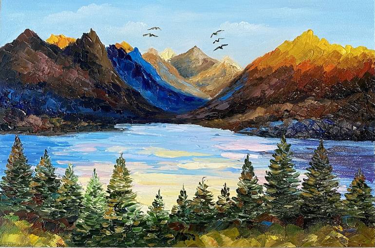 Print of Impressionism Landscape Paintings by Alla Kyzymenko
