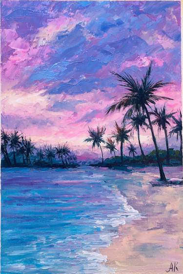 Print of Impressionism Seascape Paintings by Alla Kyzymenko