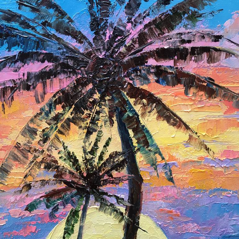 Original Impressionism Beach Painting by Alla Kyzymenko