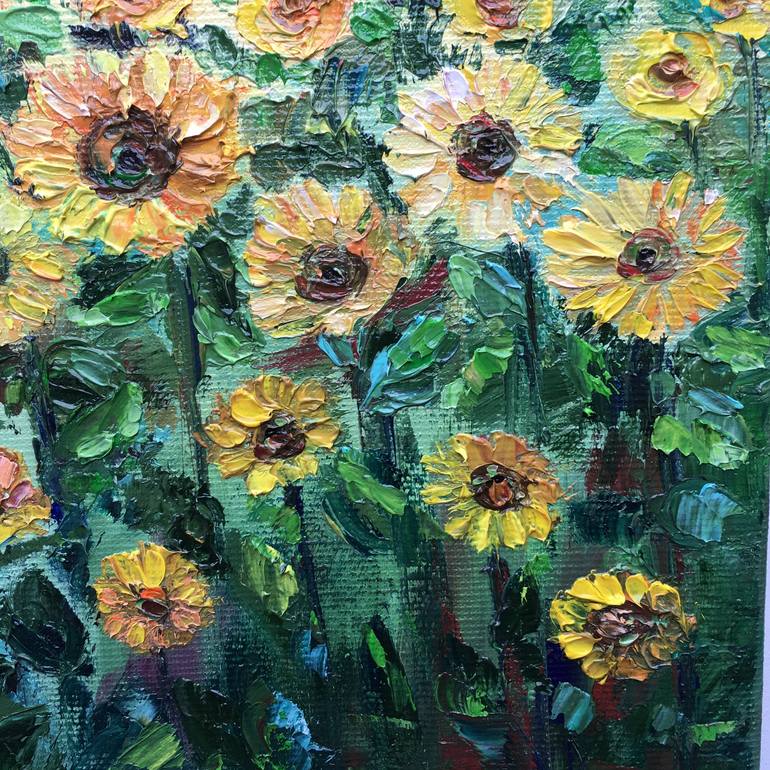 Original Impressionism Floral Painting by Alla Kyzymenko