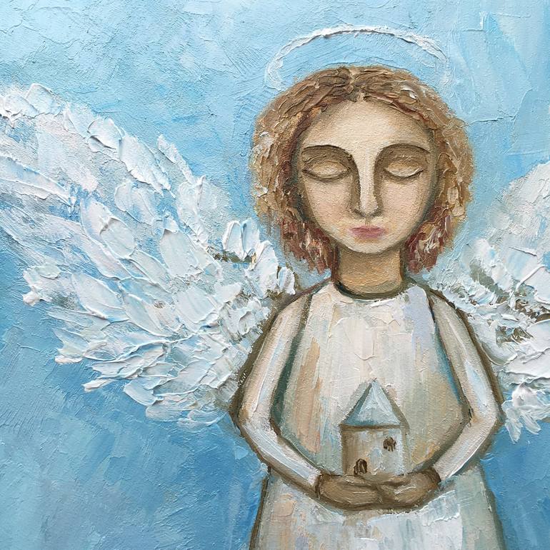 Original Impressionism Religious Painting by Alla Kyzymenko