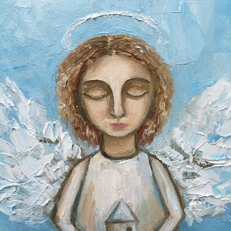 Original Religious Painting by Alla Kyzymenko