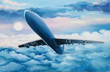 Print of Aeroplane Paintings by Alla Kyzymenko