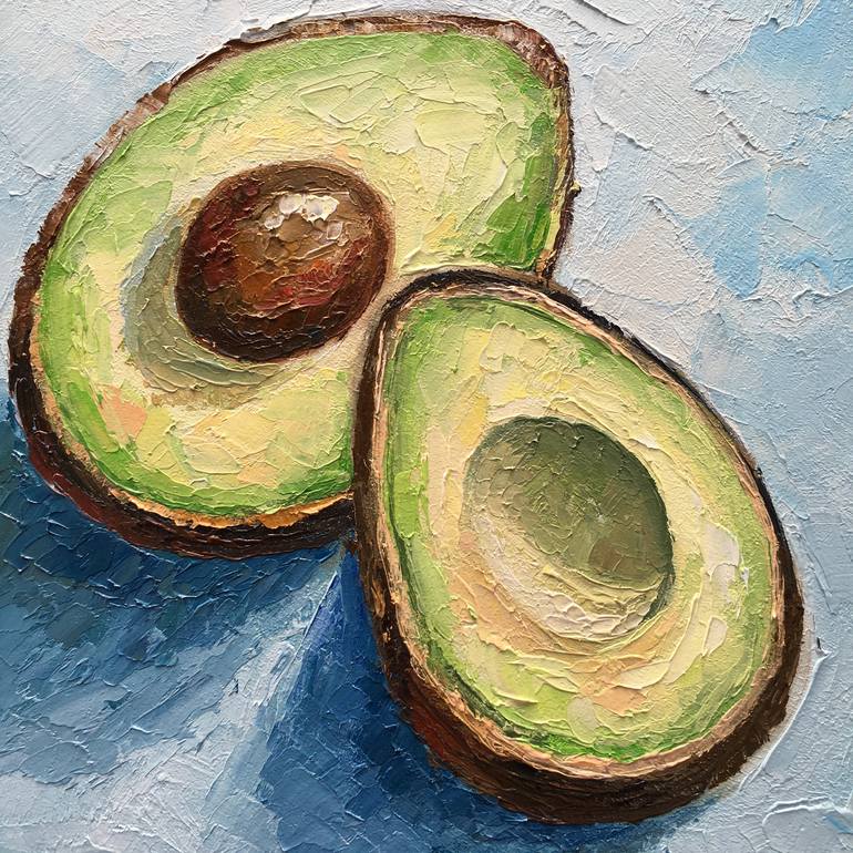 Avocado Painting by Alla Kyzymenko Saatchi Art