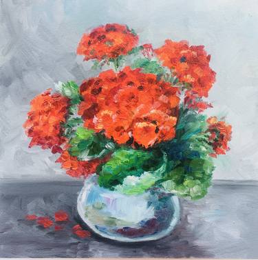Print of Floral Paintings by Alla Kyzymenko