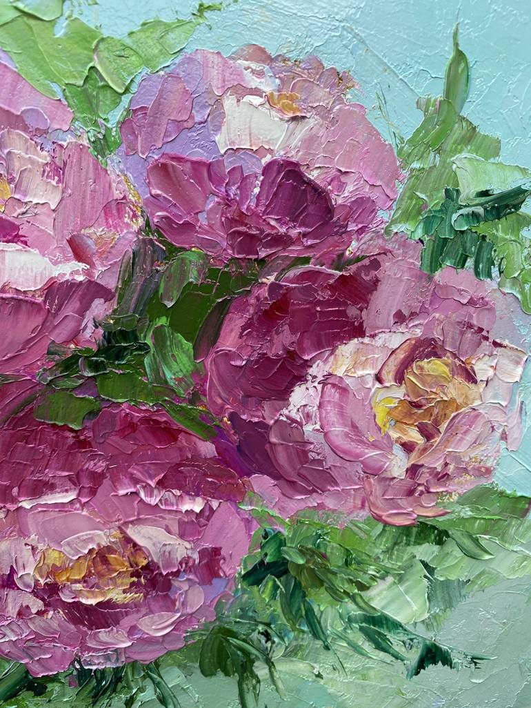 Original Impressionism Floral Painting by Alla Kyzymenko