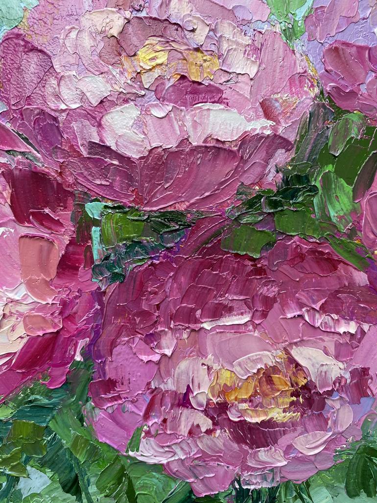 Original Impressionism Floral Painting by Alla Kyzymenko