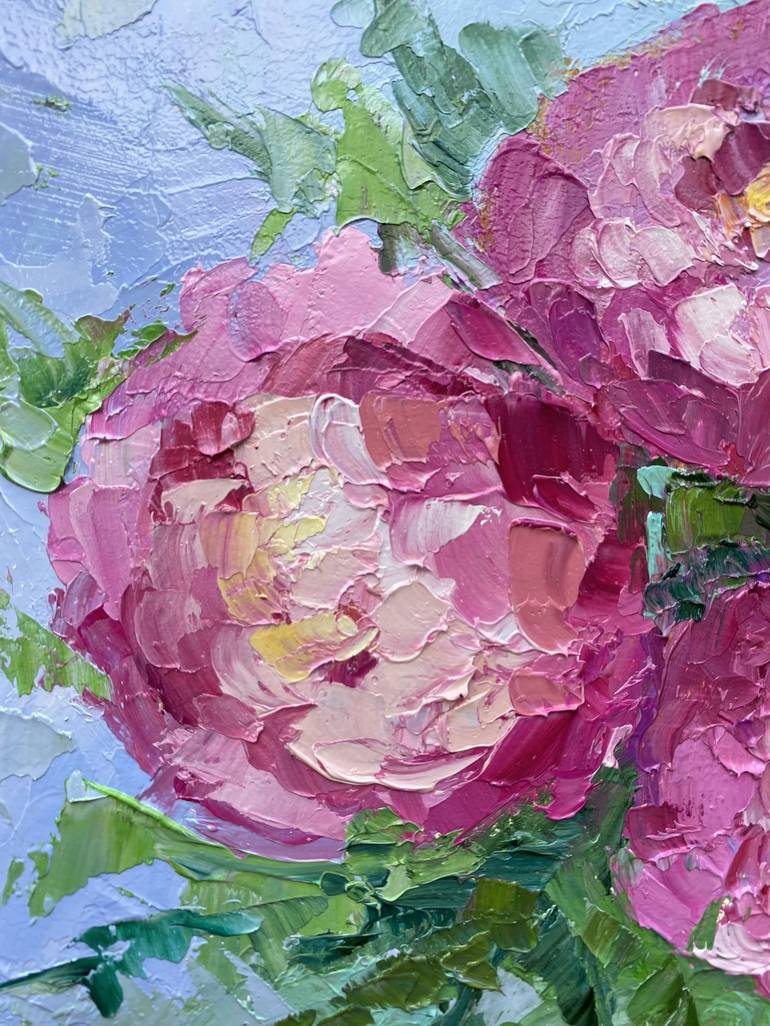 Original Impressionism Floral Painting by Alla Kyzymenko