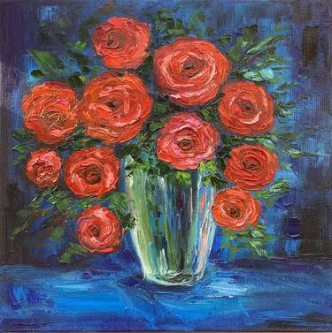 Original Impressionism Floral Paintings by Alla Kyzymenko