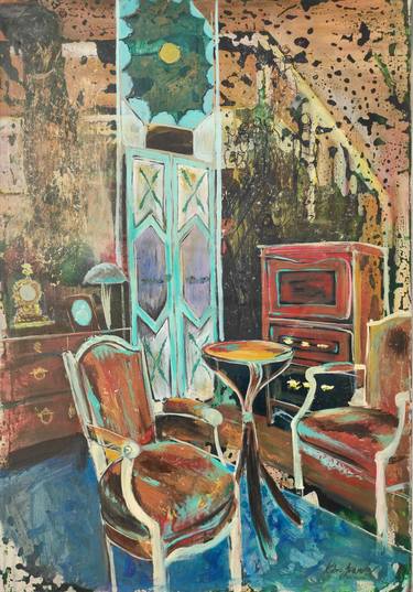 Print of Art Deco Interiors Paintings by Kubra Turhan