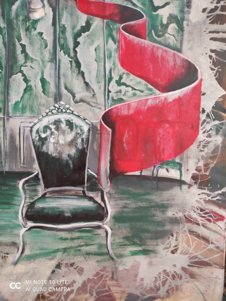 Original Art Deco Animal Painting by Kubra Turhan