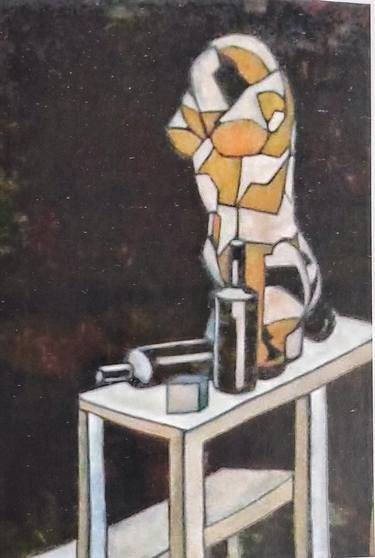 Print of Cubism Still Life Paintings by Kubra Turhan