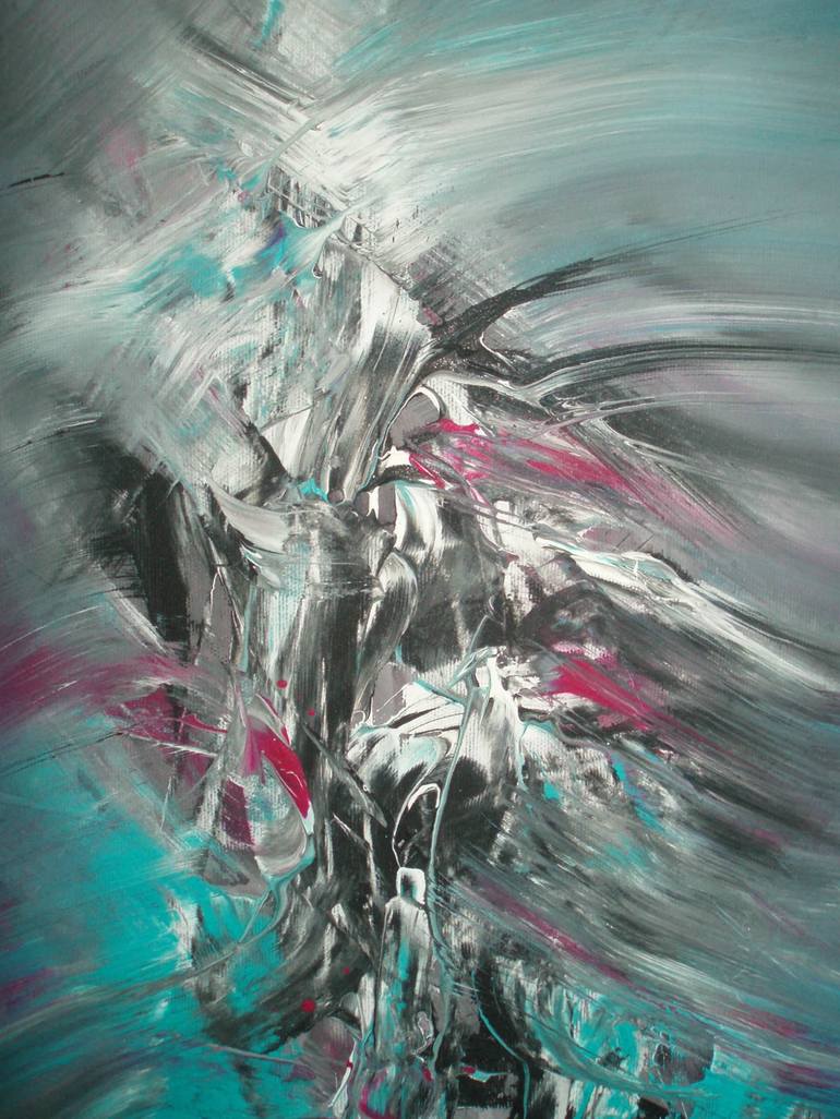 Original Fine Art Abstract Painting by Veronika Slívová