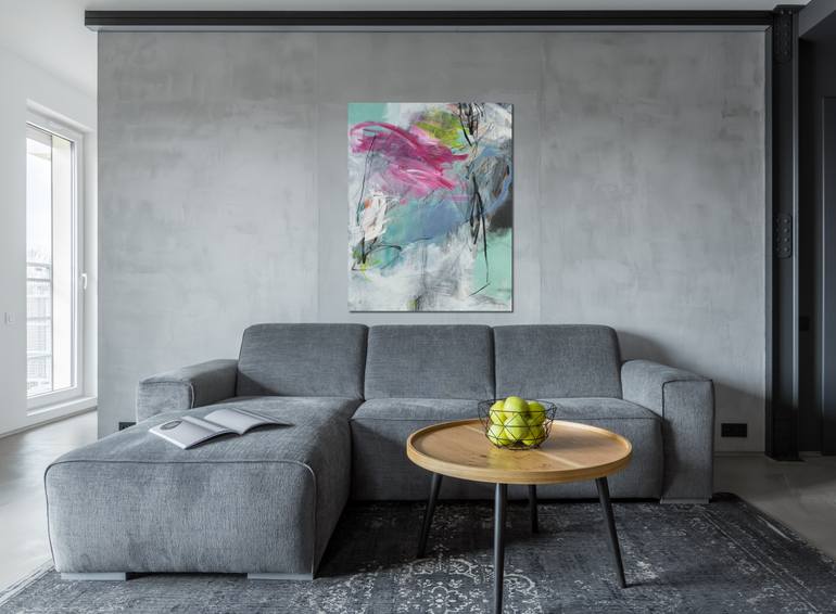 Original Abstract Expressionism Abstract Painting by Susanne Blum