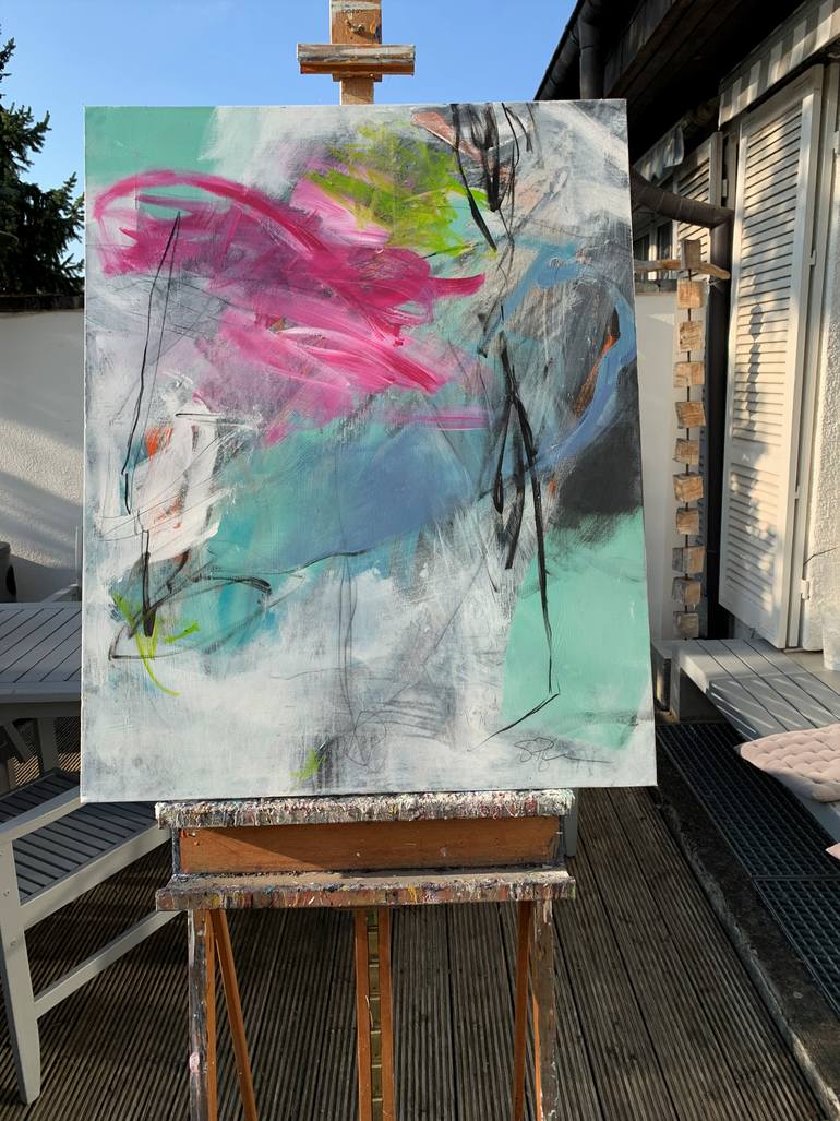 Original Abstract Expressionism Abstract Painting by Susanne Blum