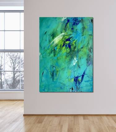 Original Fine Art Abstract Paintings by Susanne Blum