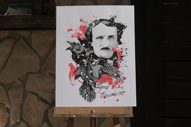 Edgar Allan Poe Drawings For Sale Saatchi Art Portrait of edgar allan poe drawn in photoshop. edgar allan poe drawings for sale