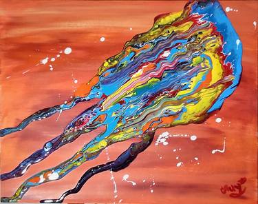 Original Fine Art Abstract Paintings by Rully Mardika Putra