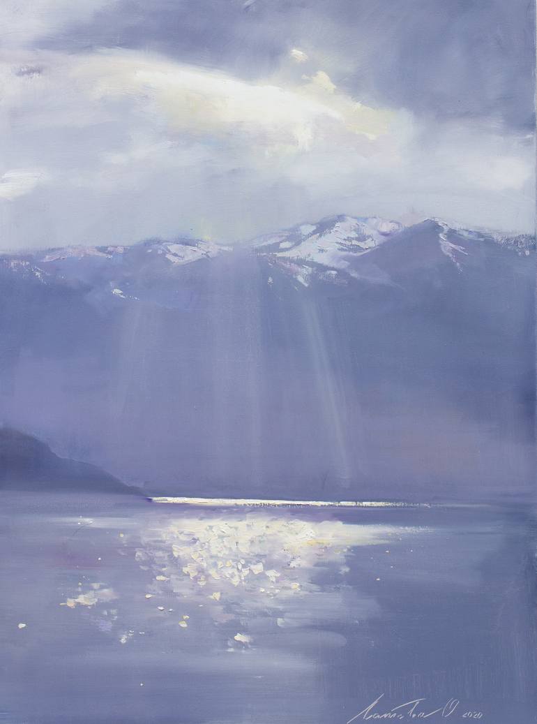 Greatness of the sea Painting by Olha Laptieva | Saatchi Art