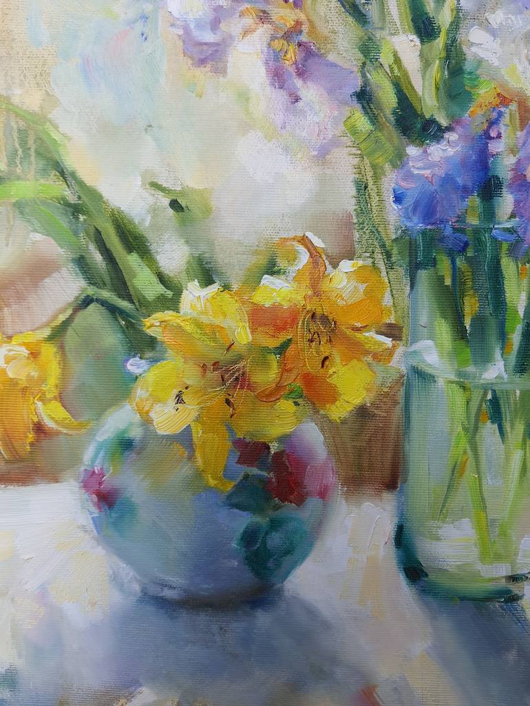 Original Floral Painting by Olha Laptieva