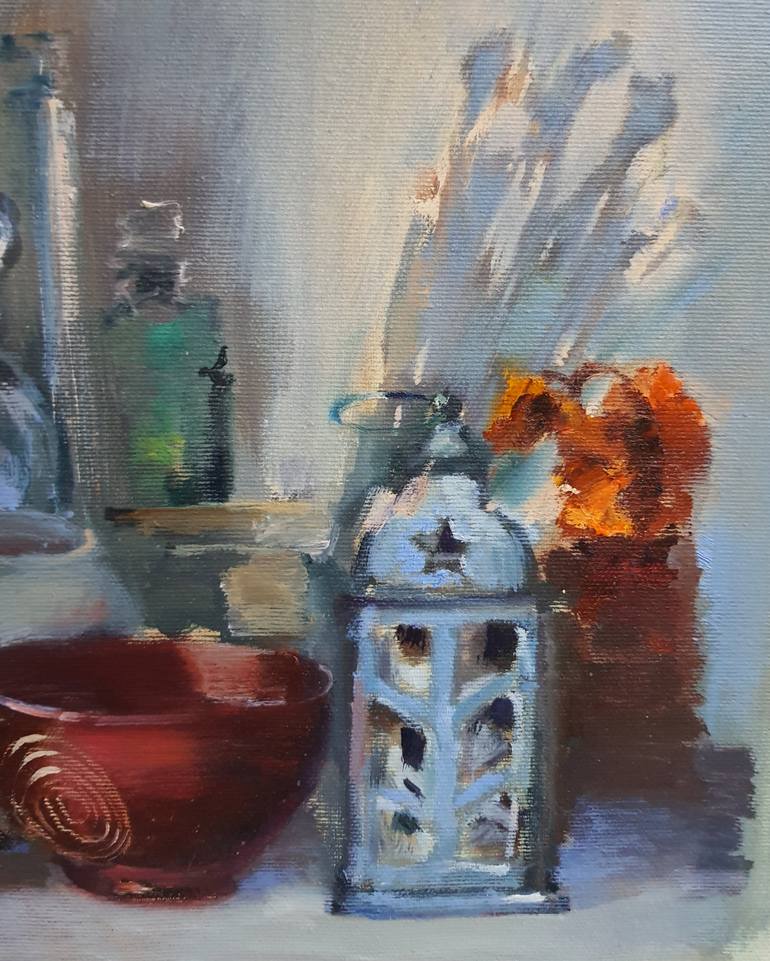 Original Art Deco Still Life Painting by Olha Laptieva