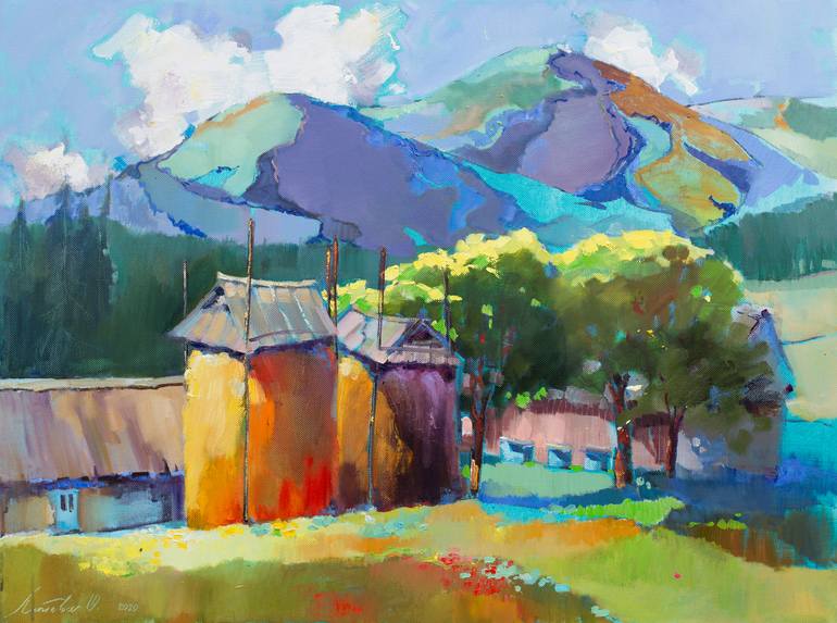 Print of Art Deco Landscape Paintings by Olha Laptieva