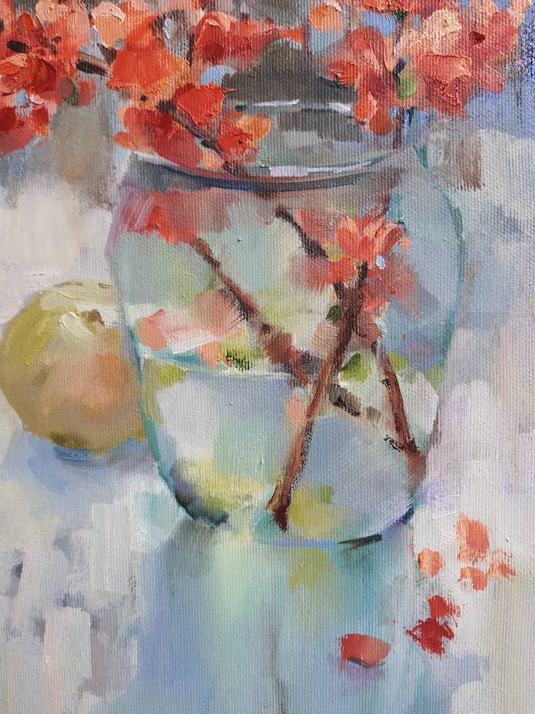 Original Fine Art Floral Painting by Olha Laptieva