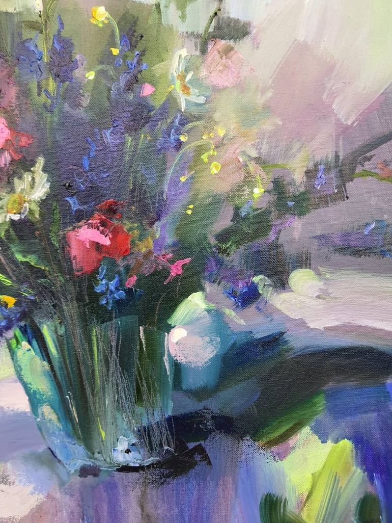 Original Expressionism Floral Painting by Olha Laptieva