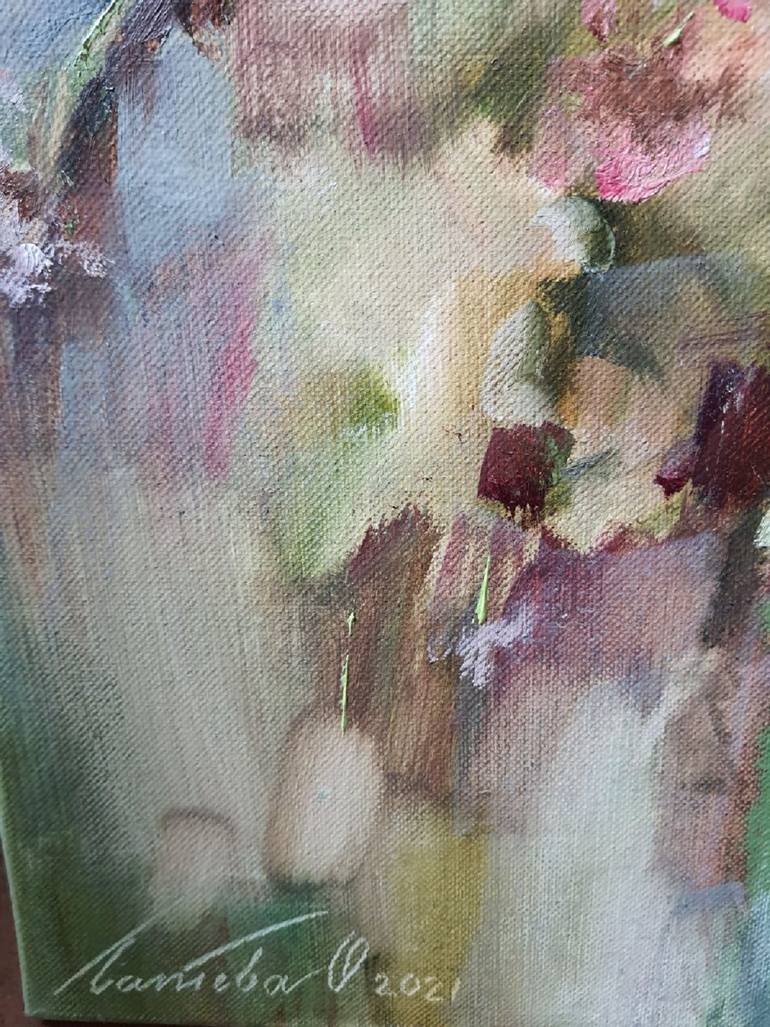 Original Expressionism Floral Painting by Olha Laptieva