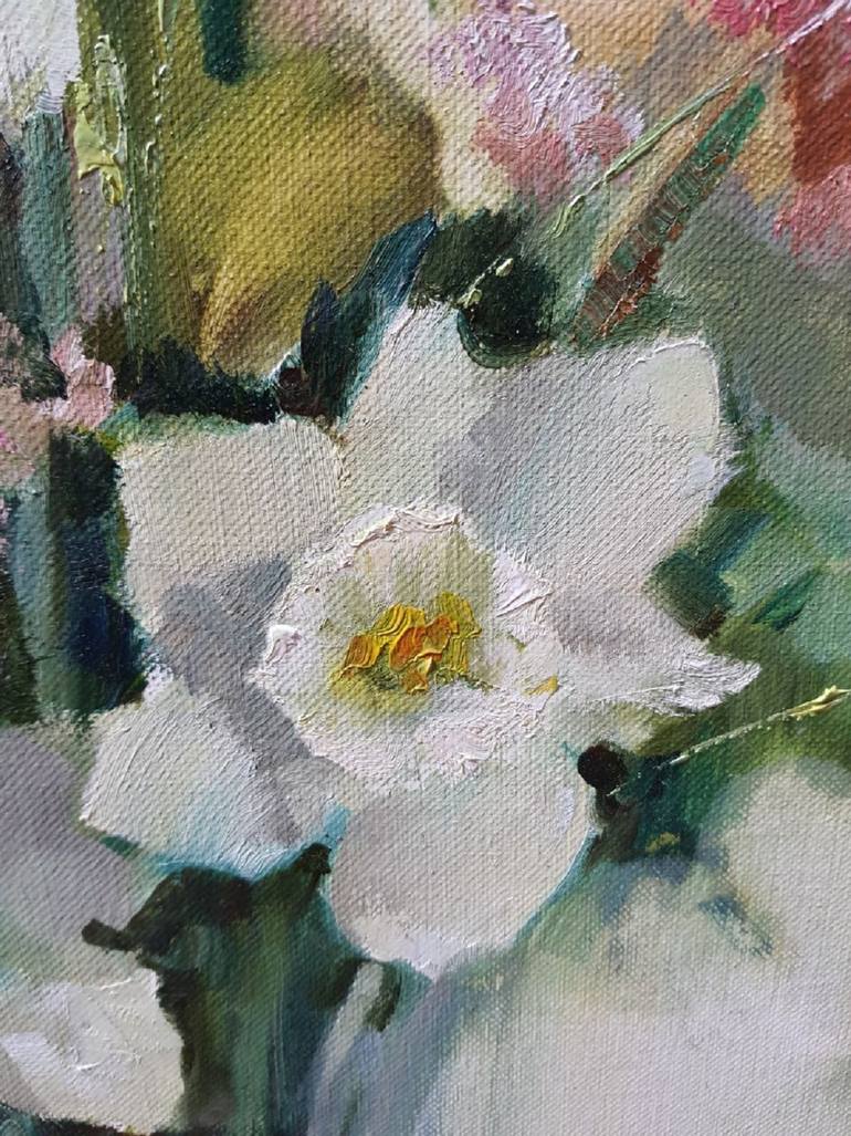 Original Expressionism Floral Painting by Olha Laptieva