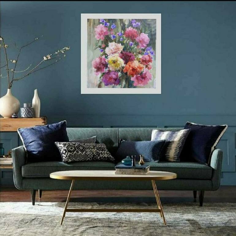 Original Floral Painting by Olha Laptieva