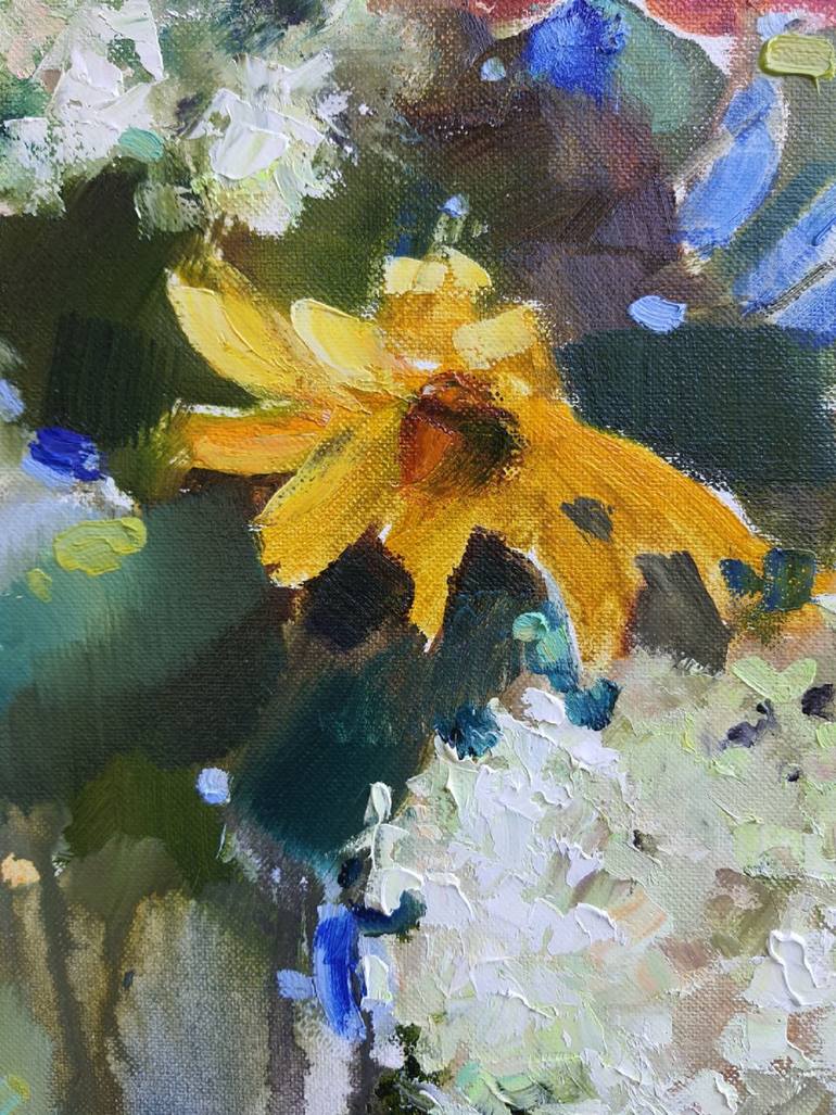 Original Expressionism Floral Painting by Olha Laptieva