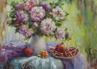 Original Impressionism Still Life Paintings by Olha Laptieva