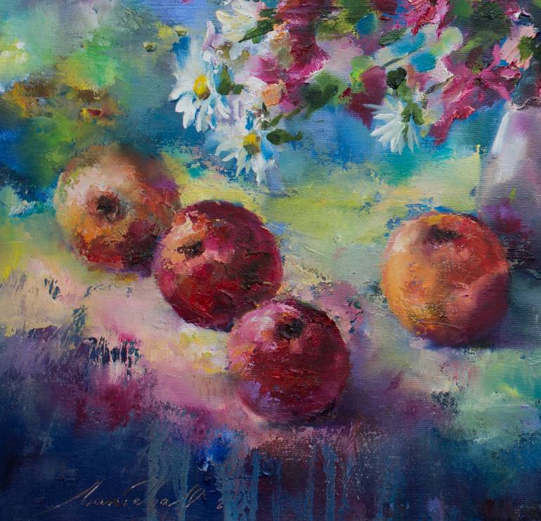 Original Impressionism Still Life Painting by Olha Laptieva