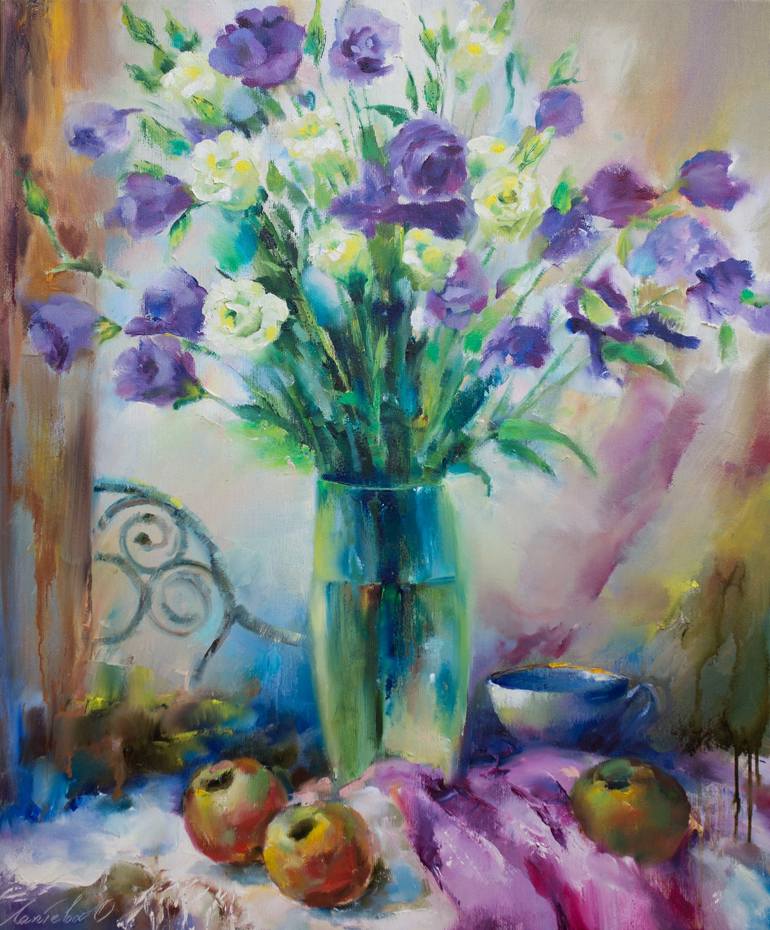 Print of Impressionism Still Life Paintings by Olha Laptieva