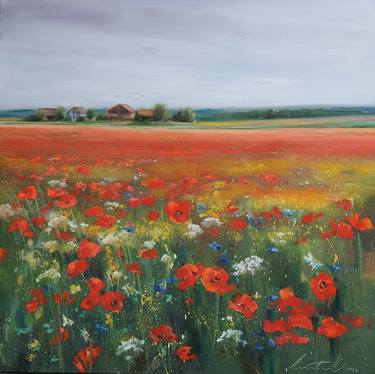 Poppies on the field thumb