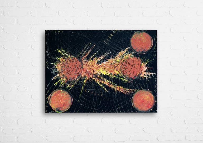Original Abstract Expressionism Abstract Painting by Louis Knight